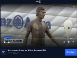BR Bericht und Künstlerporträt von Matilde Romagnoli im Atelier während der Vorarbeiten zur Franz Beckenbauer Statue 